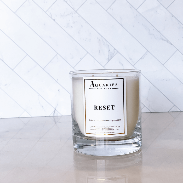 Palo Santo, Pomegranate & Red Clay Scented Candle | Reset