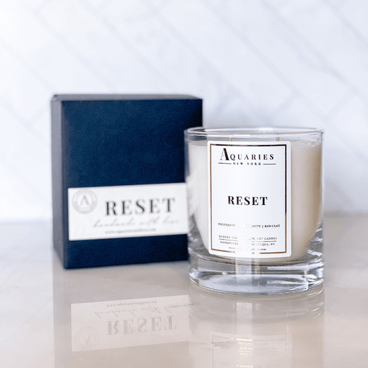 Palo Santo, Pomegranate & Red Clay Scented Candle | Reset