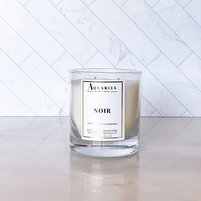 Dark Rose, Citrus & Labdanum Scented Candle | Noir