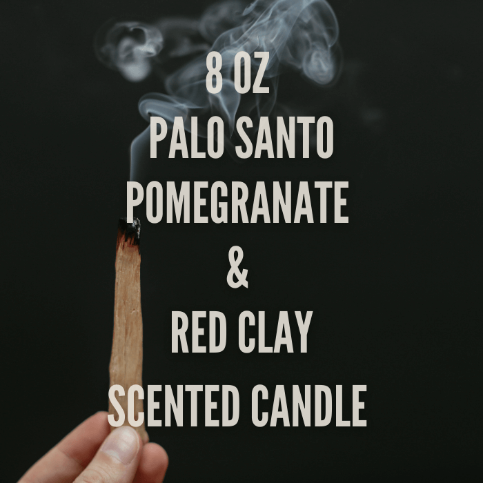 Palo Santo, Pomegranate & Red Clay Scented Candle | Reset