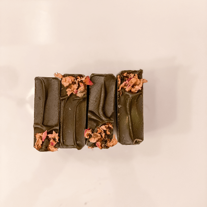 Natural Handmade soap activated charcoal eczema top | Aquaries