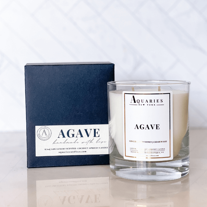 Ginger, Plum Honey & Cedarwood Handpoured Scented Candle | Agave