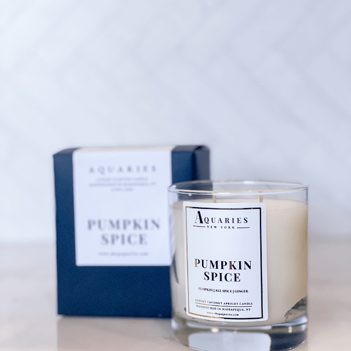 Natural Coconut Soy Apricot Candle front | Aquaries