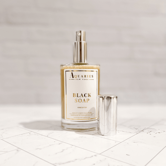 Luxury Liquid African Black Soap best All Natural liquid soap for men women close up | Aquaries