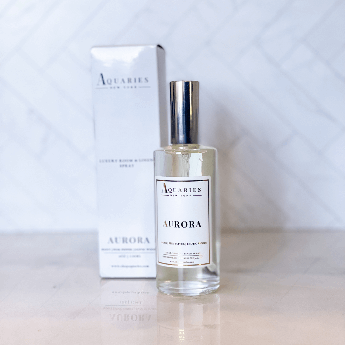organic handmade luxury room and linen spray Aquaries | Aurora