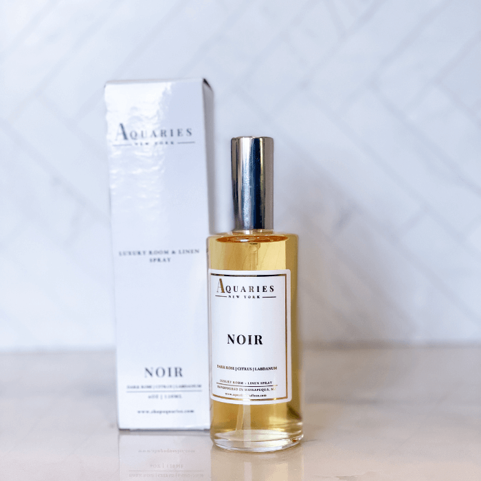 organic handmade luxury room and linen spray Aquaries | Noir