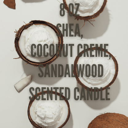 Shea, Creme, & Sandalwood Scented Candle | Santal