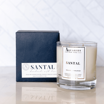 Shea, Creme, & Sandalwood Scented Candle | Santal