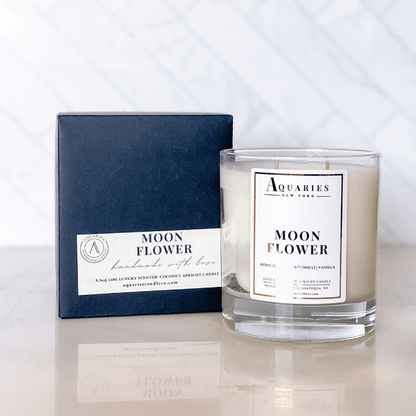 Moon Flower, Patchouli & Vanilla Scented Candle | Moon Flower