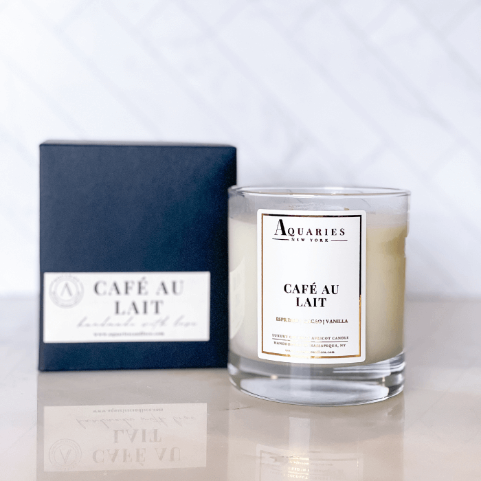 Espresso, Cacao & Vanilla Scented Candle | Café Au Lait