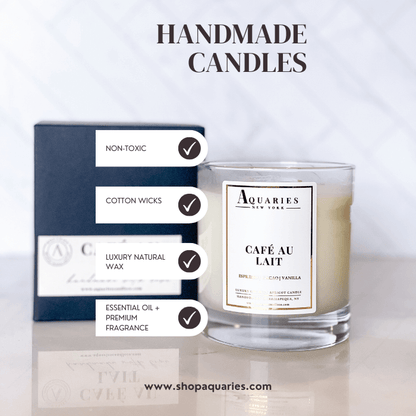 Cotton, Lavender & Musk Scented Candle | Linen