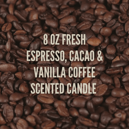 Espresso, Cacao & Vanilla Scented Candle | Café Au Lait