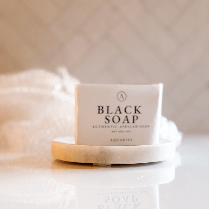 Authentic Luxury Raw African Black Soap Bar | unscented