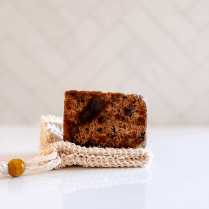 Authentic Luxury Raw African Black Soap Bar | unscented