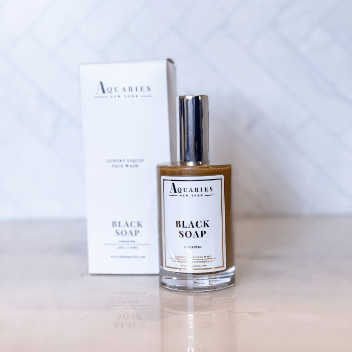 Luxury Liquid African Black Soap best All Natural liquid soap for men women box | Aquaries