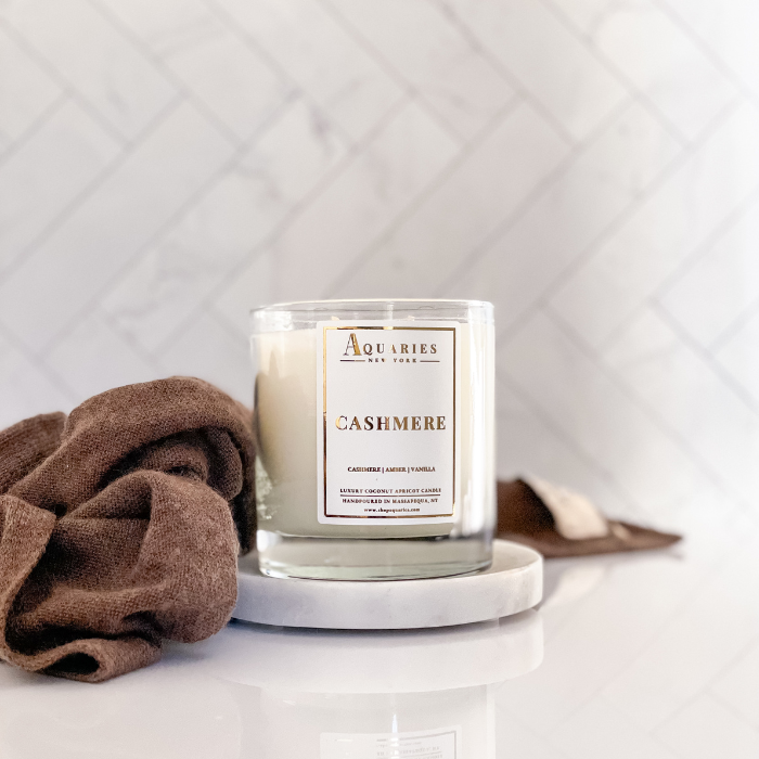 Cashmere, Amber, & Vanilla Scented Candle | Cashmere