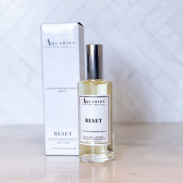 organic handmade luxury room and linen spray Aquaries | Reset